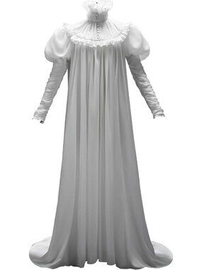 Women's Gothic Medieval Renaissance Long Dress Vintage Halloween Costume